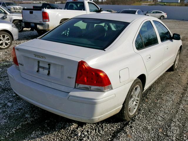 YV1RS592972617215 - 2007 VOLVO S60 2.5T WHITE photo 4