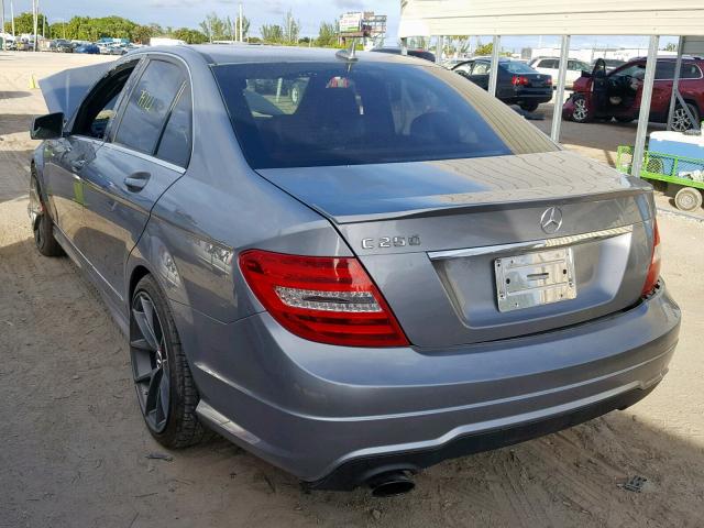 WDDGF4HBXDR248919 - 2013 MERCEDES-BENZ C 250 SILVER photo 3