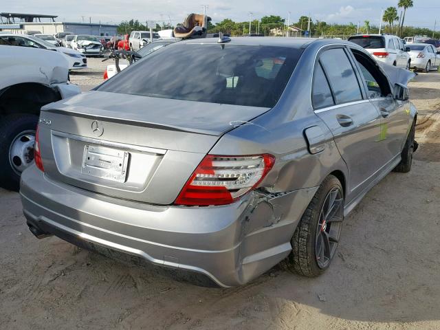 WDDGF4HBXDR248919 - 2013 MERCEDES-BENZ C 250 SILVER photo 4