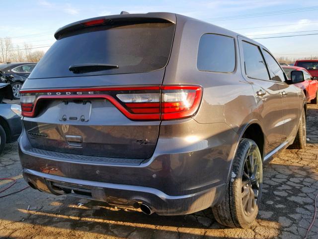 1C4SDJCT4GC442524 - 2016 DODGE DURANGO R/ GRAY photo 4