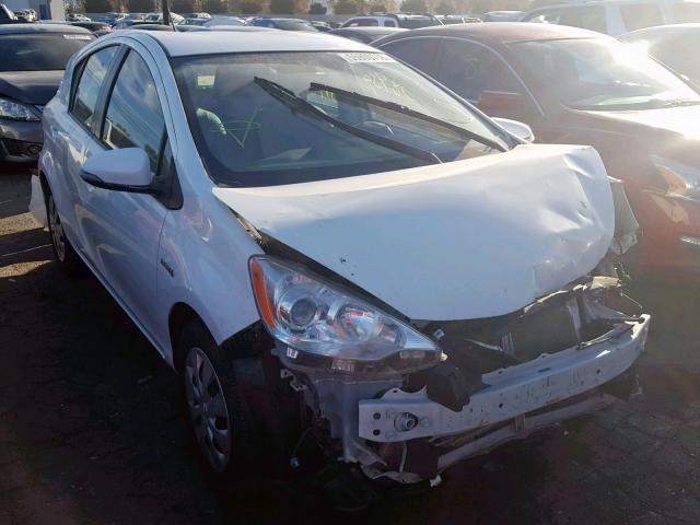 JTDKDTB35D1555970 - 2013 TOYOTA PRIUS C WHITE photo 1