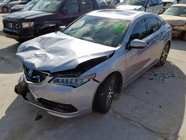 19UUB1F5XFA028493 - 2015 ACURA TLX TECH SILVER photo 2