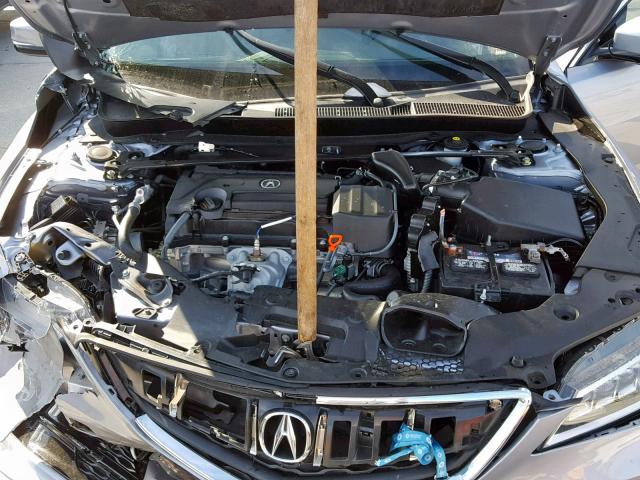 19UUB1F5XFA028493 - 2015 ACURA TLX TECH SILVER photo 7