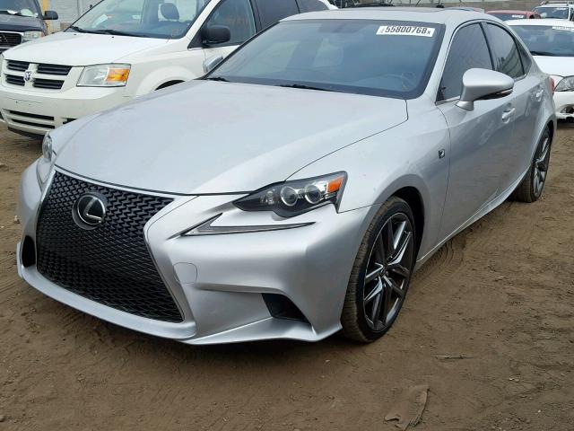 JTHBE1D25G5024754 - 2016 LEXUS IS 350 SILVER photo 2