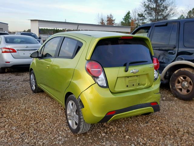 KL8CD6S94DC585937 - 2013 CHEVROLET SPARK 1LT GREEN photo 3