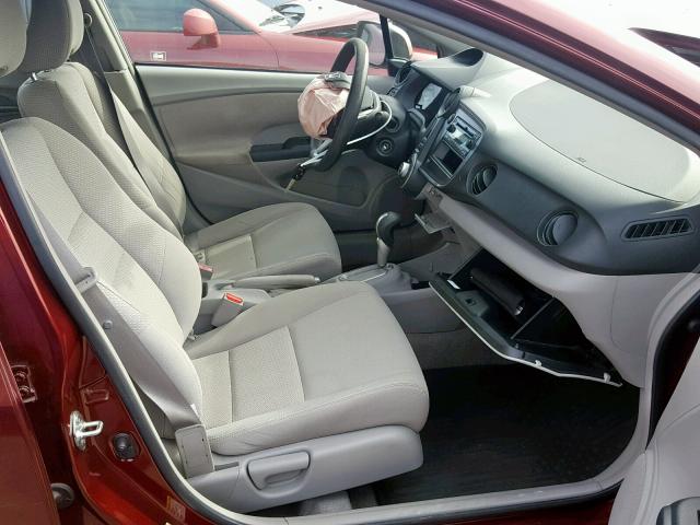 JHMZE2H31BS007693 - 2011 HONDA INSIGHT BURGUNDY photo 5