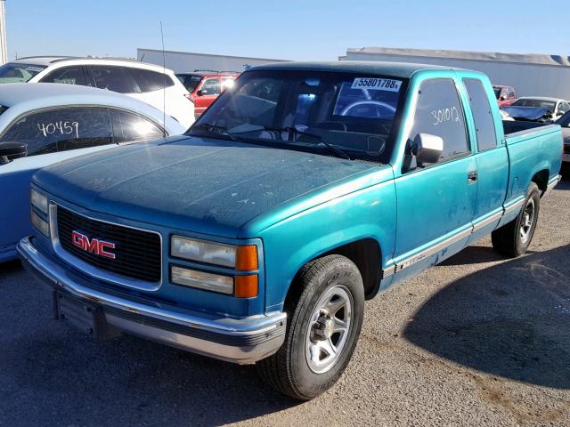 2GTFC29K1R1528875 - 1994 GMC SIERRA C25 GREEN photo 2