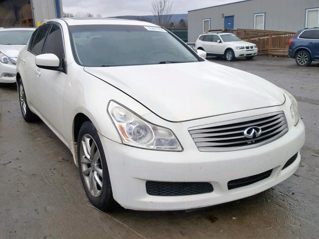 JNKCV61F49M051283 - 2009 INFINITI G37 WHITE photo 1