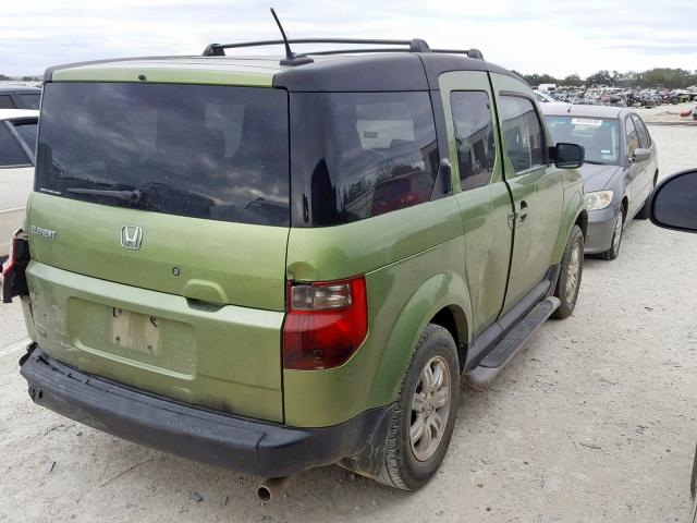 5J6YH28776L005030 - 2006 HONDA ELEMENT EX GREEN photo 4