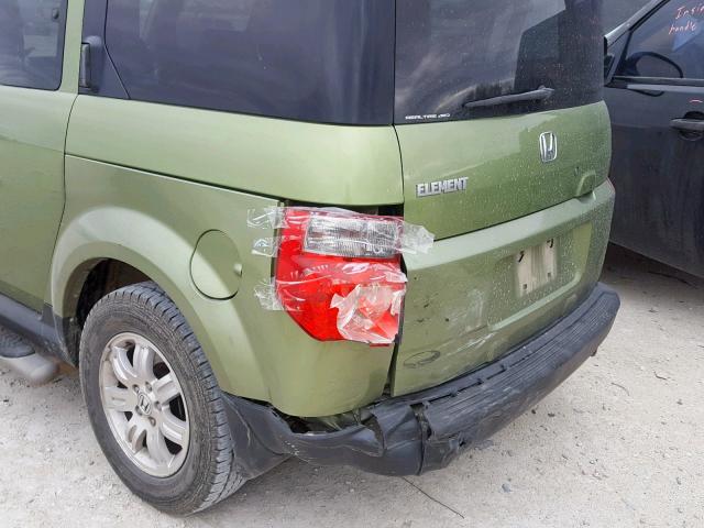 5J6YH28776L005030 - 2006 HONDA ELEMENT EX GREEN photo 9