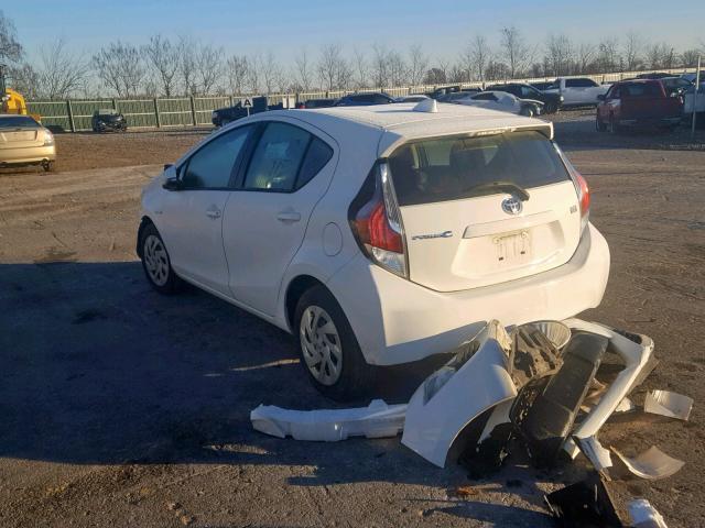 JTDKDTB32G1115547 - 2016 TOYOTA PRIUS C WHITE photo 3