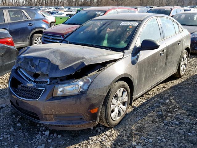 1G1PB5SH7E7173708 - 2014 CHEVROLET CRUZE LS CHARCOAL photo 2