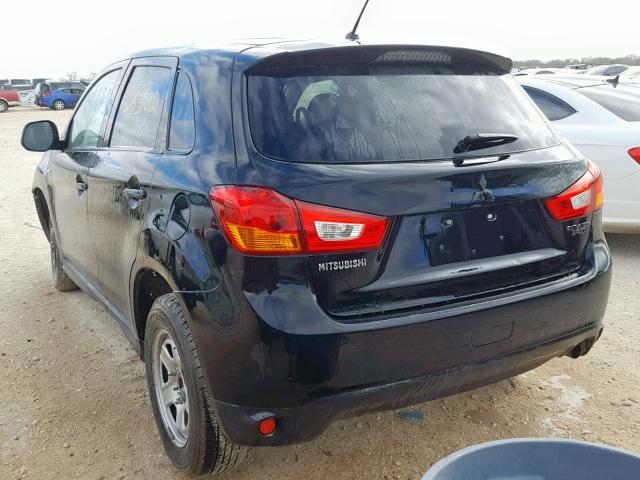 4A4AP3AU1FE046623 - 2015 MITSUBISHI OUTLANDER BLACK photo 3