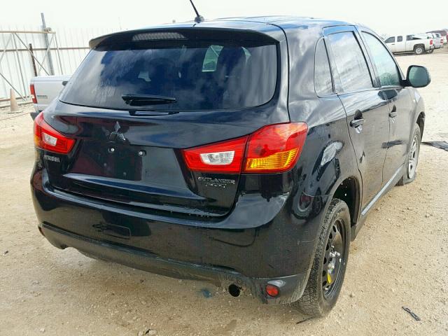 4A4AP3AU1FE046623 - 2015 MITSUBISHI OUTLANDER BLACK photo 4