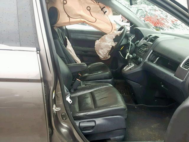 5J6RE48719L038618 - 2009 HONDA CR-V EXL CREAM photo 5