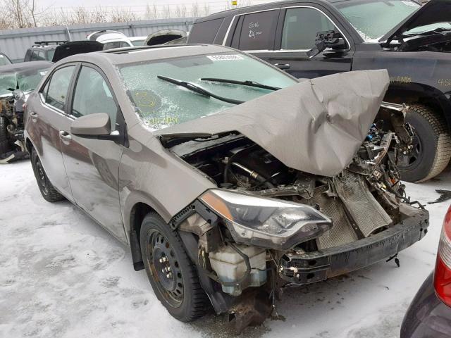 2T1BURHE4EC065903 - 2014 TOYOTA COROLLA L GRAY photo 1