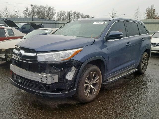 5TDKKRFH7GS127369 - 2016 TOYOTA HIGHLANDER ლურჯი ფოტო 2