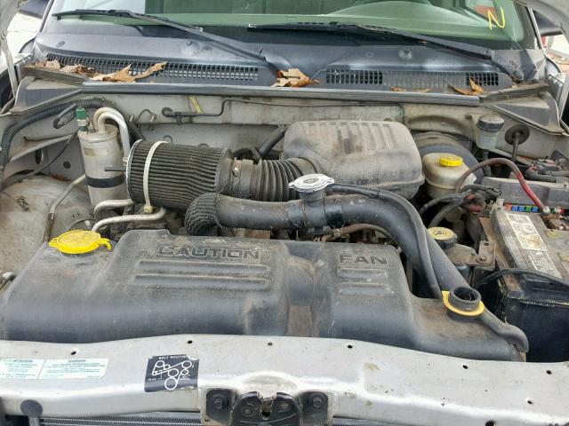 1B7FL26P81S114299 - 2001 DODGE DAKOTA SILVER photo 7