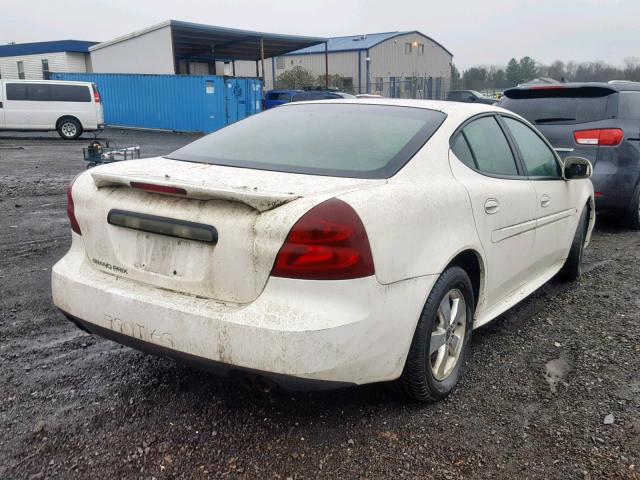 2G2WP552X61238310 - 2006 PONTIAC GRAND PRIX თეთრი ფოტო 4