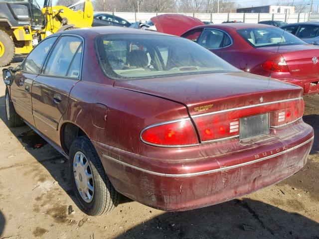 2G4WS52J3Y1292178 - 2000 BUICK CENTURY CU BURGUNDY photo 3