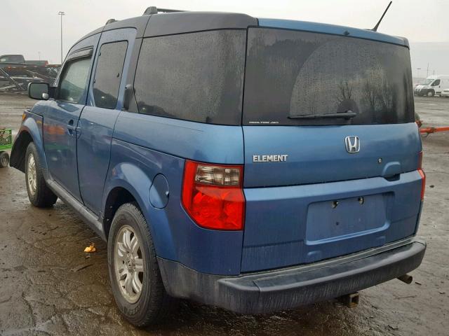 5J6YH28786L009247 - 2006 HONDA ELEMENT EX BLUE photo 3