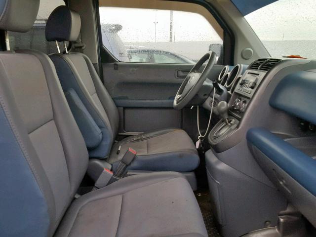 5J6YH28786L009247 - 2006 HONDA ELEMENT EX BLUE photo 5