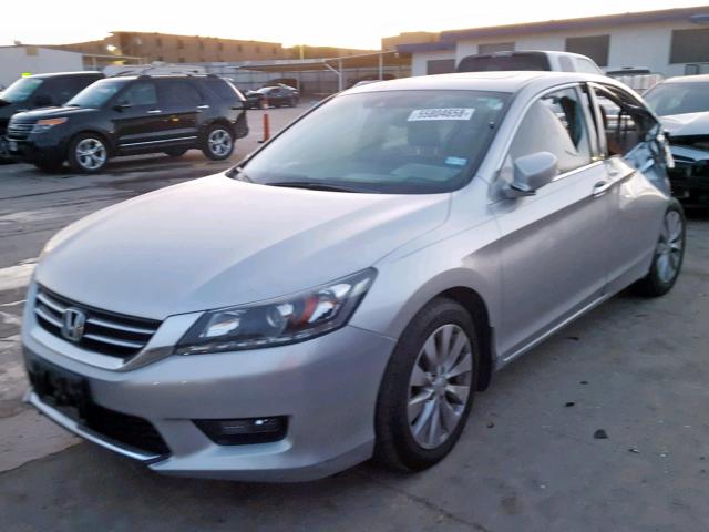 1HGCR3F89EA028741 - 2014 HONDA ACCORD EXL SILVER photo 2