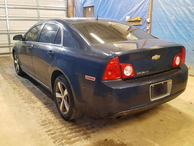1G1ZC5E11BF135848 - 2011 CHEVROLET MALIBU 1LT BLUE photo 3