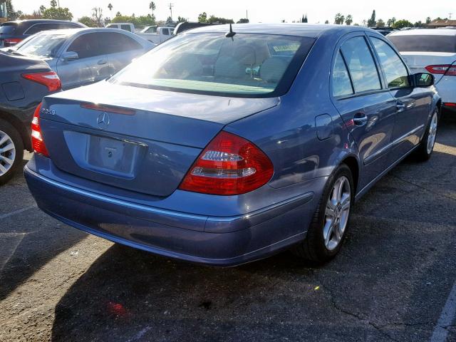 WDBUF56J26A870511 - 2006 MERCEDES-BENZ E 350 BLUE photo 4