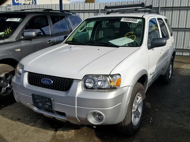 1FMYU96H56KC55406 - 2006 FORD ESCAPE HEV WHITE photo 2