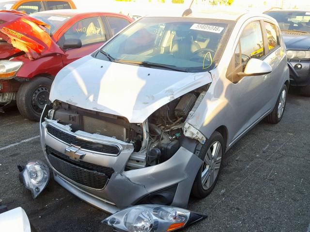 KL8CA6S92FC743977 - 2015 CHEVROLET SPARK LS SILVER photo 2