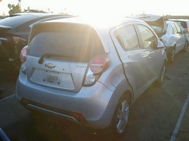 KL8CA6S92FC743977 - 2015 CHEVROLET SPARK LS SILVER photo 4