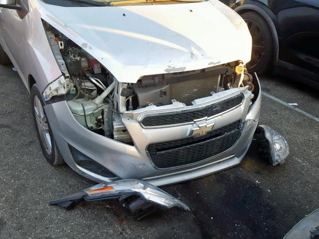 KL8CA6S92FC743977 - 2015 CHEVROLET SPARK LS SILVER photo 9