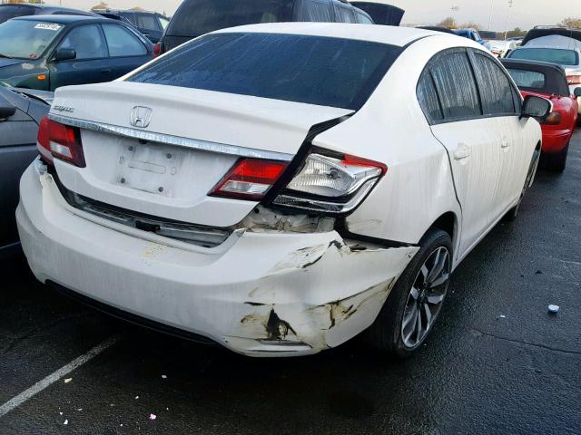 19XFB2F92FE262625 - 2015 HONDA CIVIC EXL WHITE photo 4