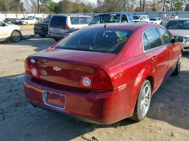 1G1ZC5E16BF344406 - 2011 CHEVROLET MALIBU 1LT RED photo 4