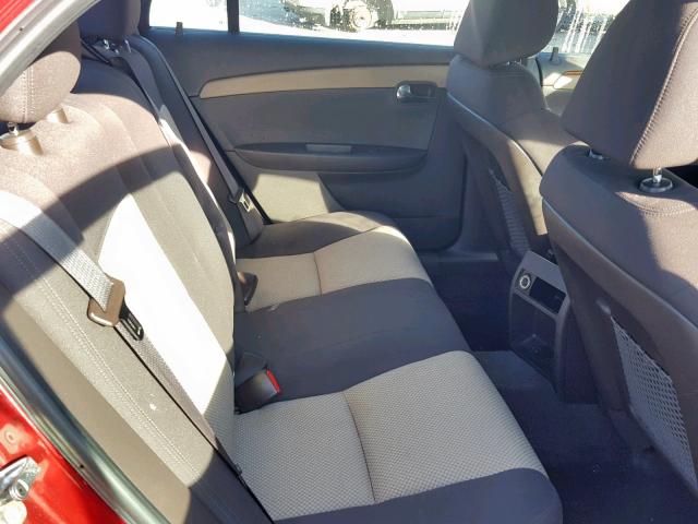 1G1ZC5E16BF344406 - 2011 CHEVROLET MALIBU 1LT RED photo 6