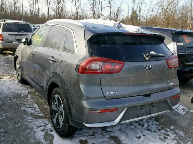 KNDCB3LC4J5189402 - 2018 KIA NIRO FE GRAY photo 3