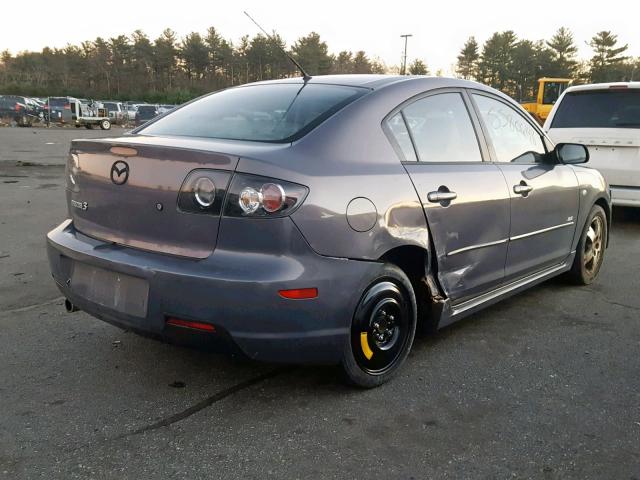 JM1BK324181150788 - 2008 MAZDA 3 S GRAY photo 4