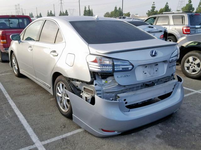 JTHBB1BA1A2020650 - 2010 LEXUS HS 250H SILVER photo 3