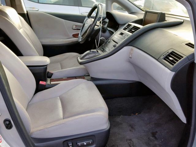 JTHBB1BA1A2020650 - 2010 LEXUS HS 250H SILVER photo 5