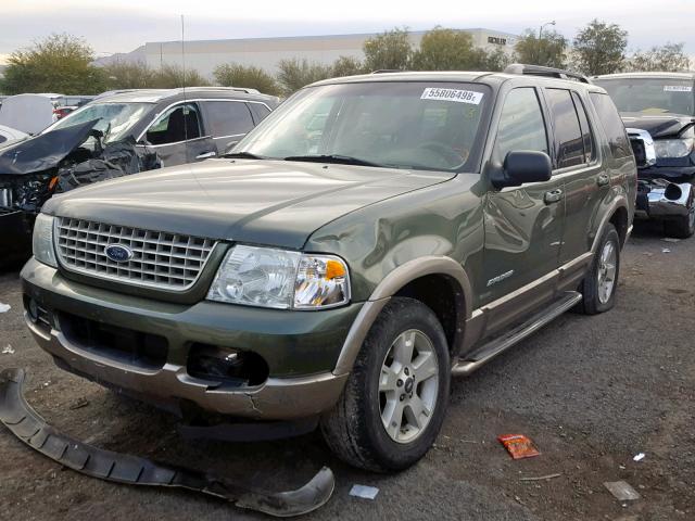 1FMDU74W74ZB12126 - 2004 FORD EXPLORER E GREEN photo 2