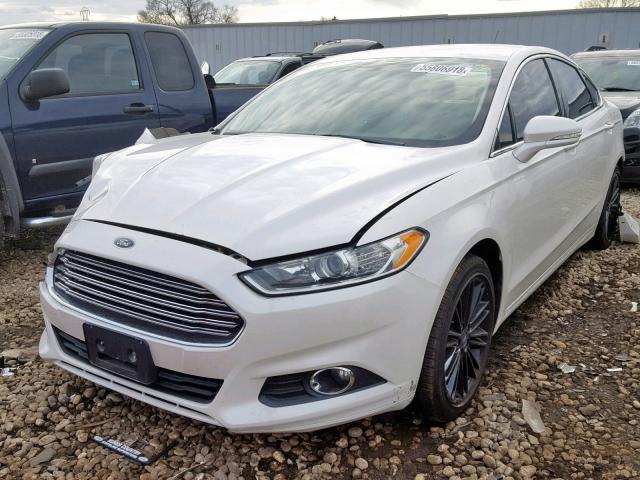 3FA6P0HR9DR330661 - 2013 FORD FUSION SE WHITE photo 2