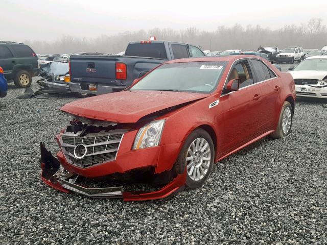 1G6DE5EG1A0118875 - 2010 CADILLAC CTS LUXURY RED photo 2