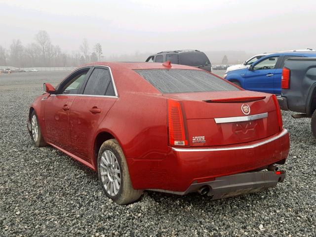 1G6DE5EG1A0118875 - 2010 CADILLAC CTS LUXURY RED photo 3