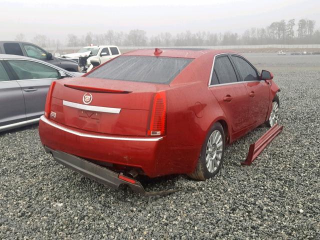 1G6DE5EG1A0118875 - 2010 CADILLAC CTS LUXURY RED photo 4