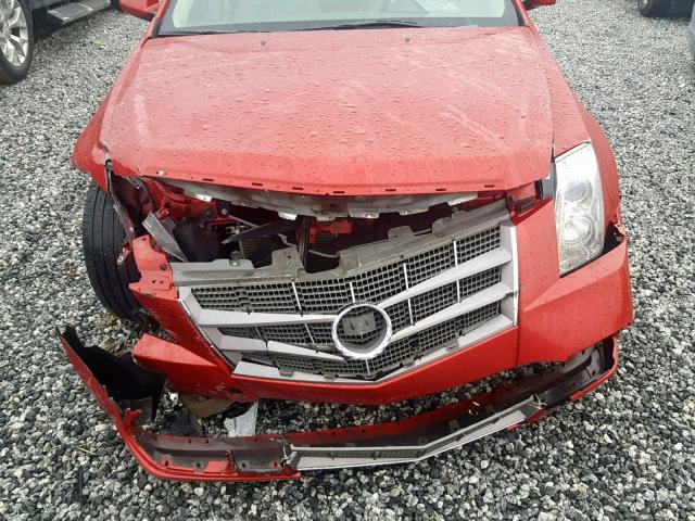 1G6DE5EG1A0118875 - 2010 CADILLAC CTS LUXURY RED photo 7
