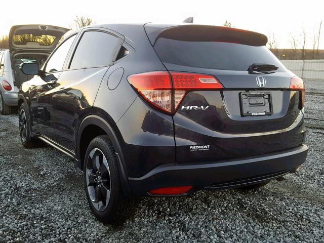 3CZRU5H51JM700871 - 2018 HONDA HR-V EX BLACK photo 3