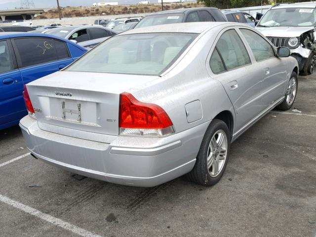 YV1RS592882693705 - 2008 VOLVO S60 2.5T SILVER photo 4