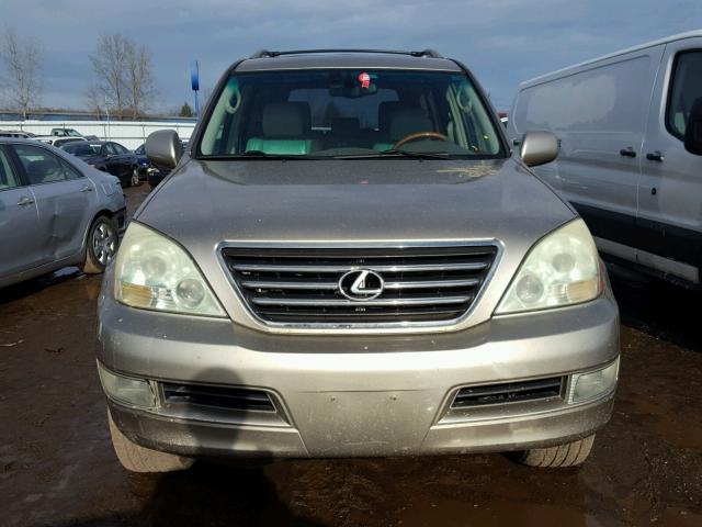 JTJBT20XX50089850 - 2005 LEXUS GX 470 TAN photo 9