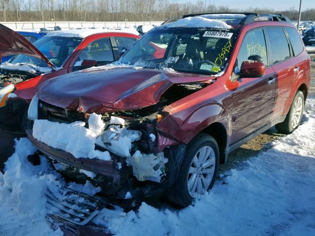 JF2SHAEC9BH779768 - 2011 SUBARU FORESTER L MAROON photo 2